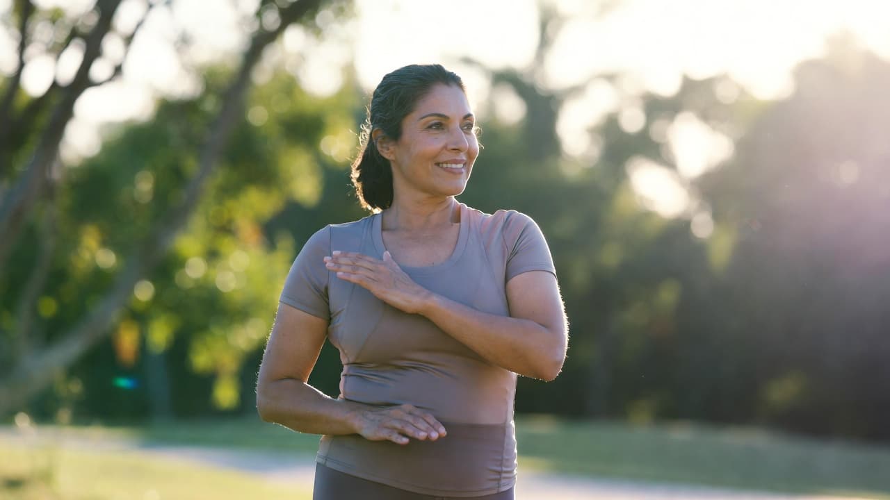 Illustration of guided movement and wellness